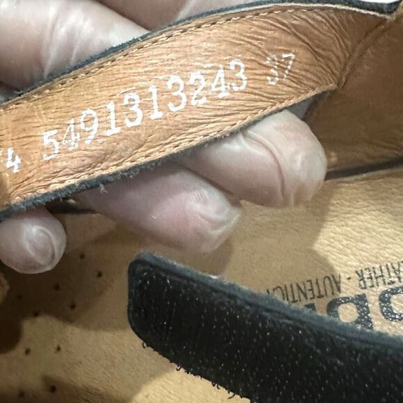 MEPHISTO Mobils Air-Relax Felizia Black Patent Leather Rhinestone Velcro Wedge S - Picture 6 of 11